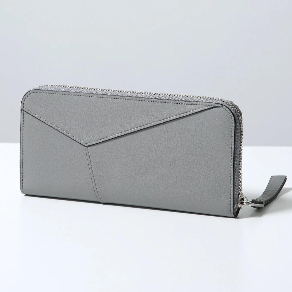 Loewe Puzzle Zipped Open Wallet Anagram Asphalt Gray